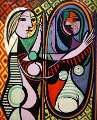 Devojka pred ogledalom
(Pikaso, 1932)