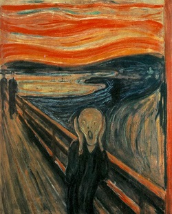 Psihičke tegobe, (Munch: Krik, 1893)